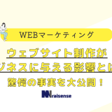 ウェブサイト制作がビジネスに与える影響とは？驚愕の事実を大公開！