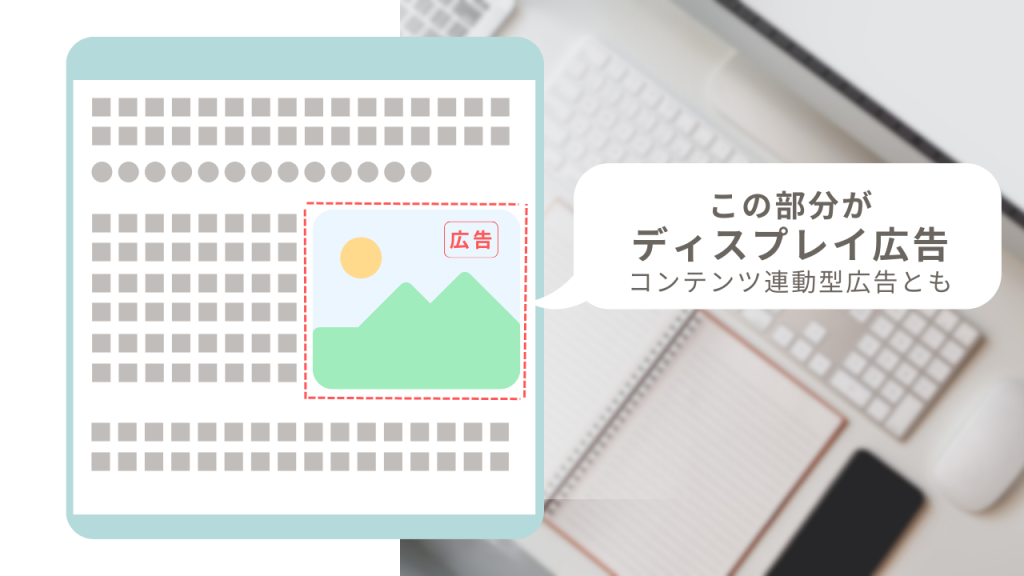コンテンツ連動型広告（ディスプレイ広告）の説明画像