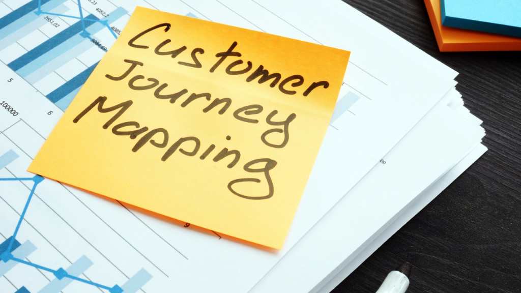 付箋にCustomer Journey Mappingと書かれている画像